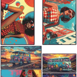 Années 60 x6 – Icônes et Légendes