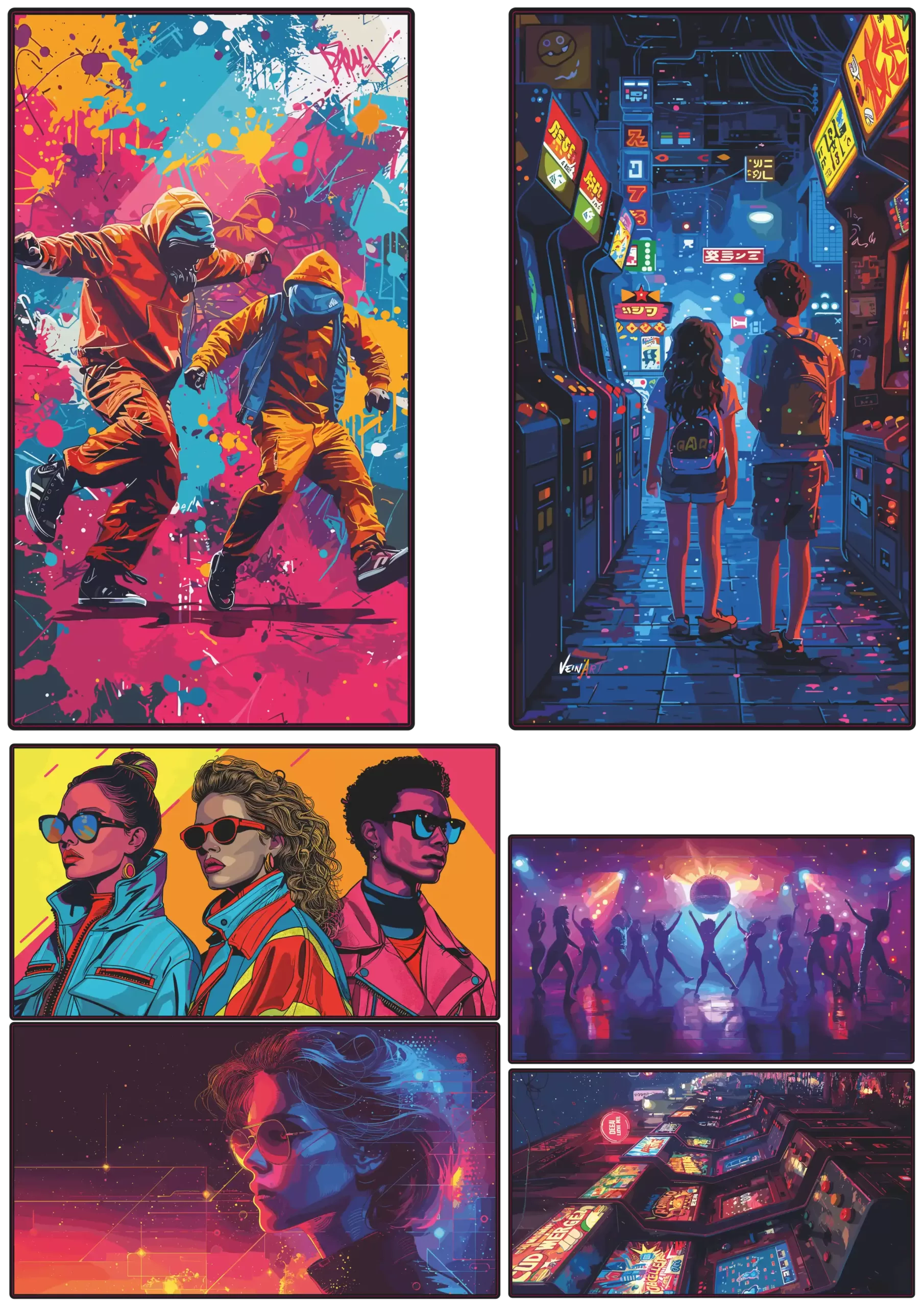 Années 80 x6 – Jeux et Révolutions