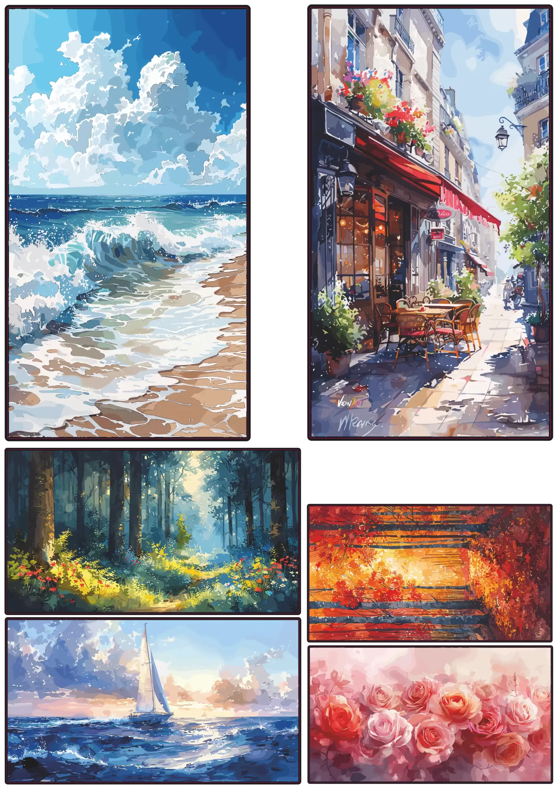 Auarelle x6 – Vibrations Pastels