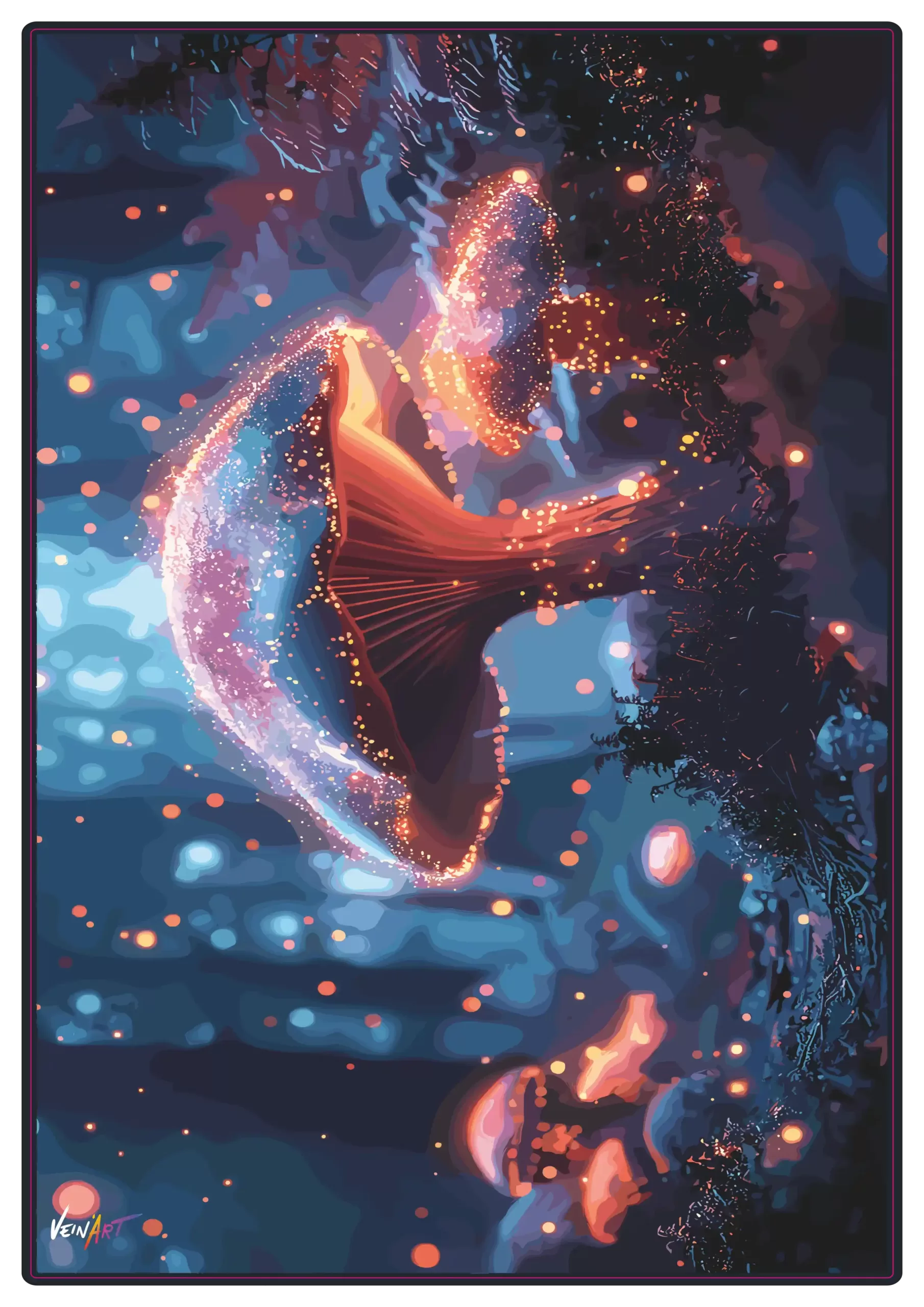 Champignons Bioluminescents – Nuit Enchantée