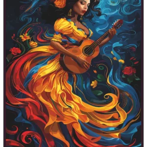 Dame à la Mandoline