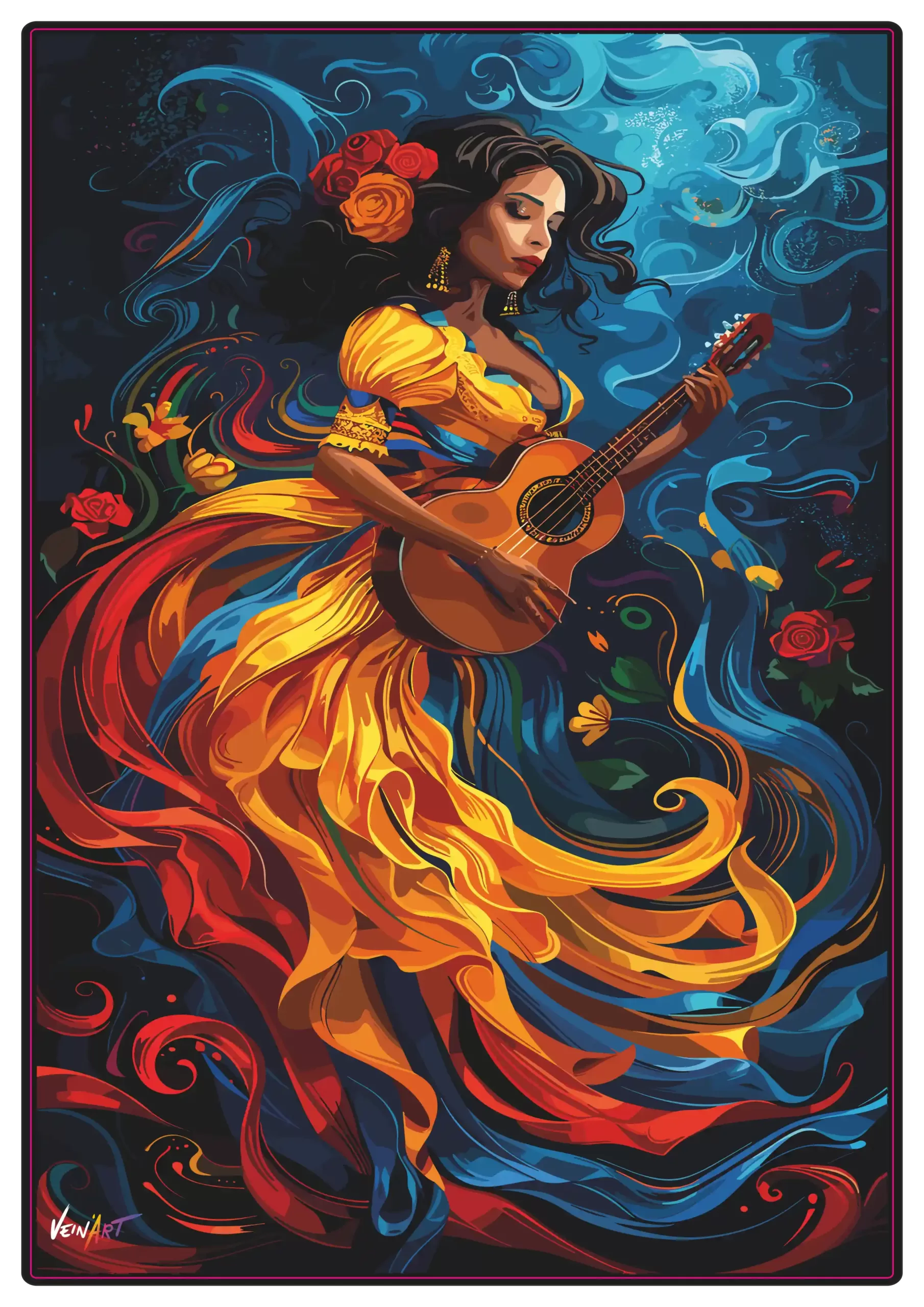 Dame à la Mandoline