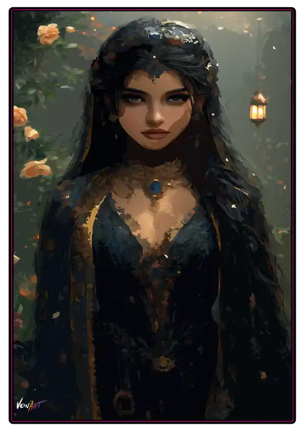 Lady en Noir – Élégance Obscure