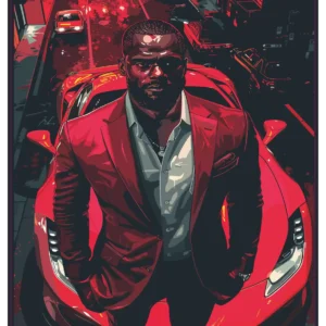 Homme et Voiture de Luxe – Élégance Moderne