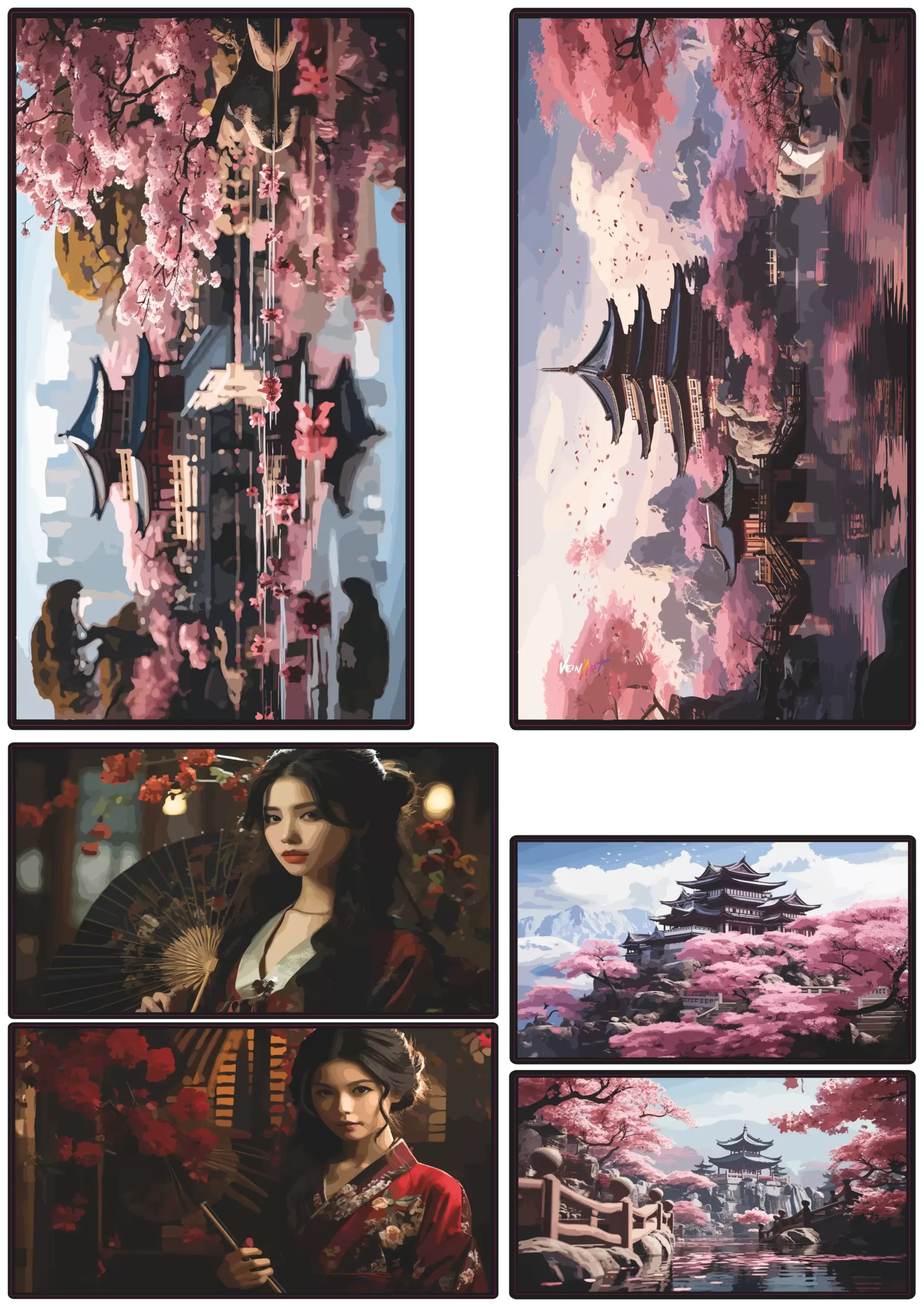 JAPON Geisha Esquisses