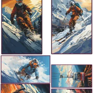 Descente Enneigée