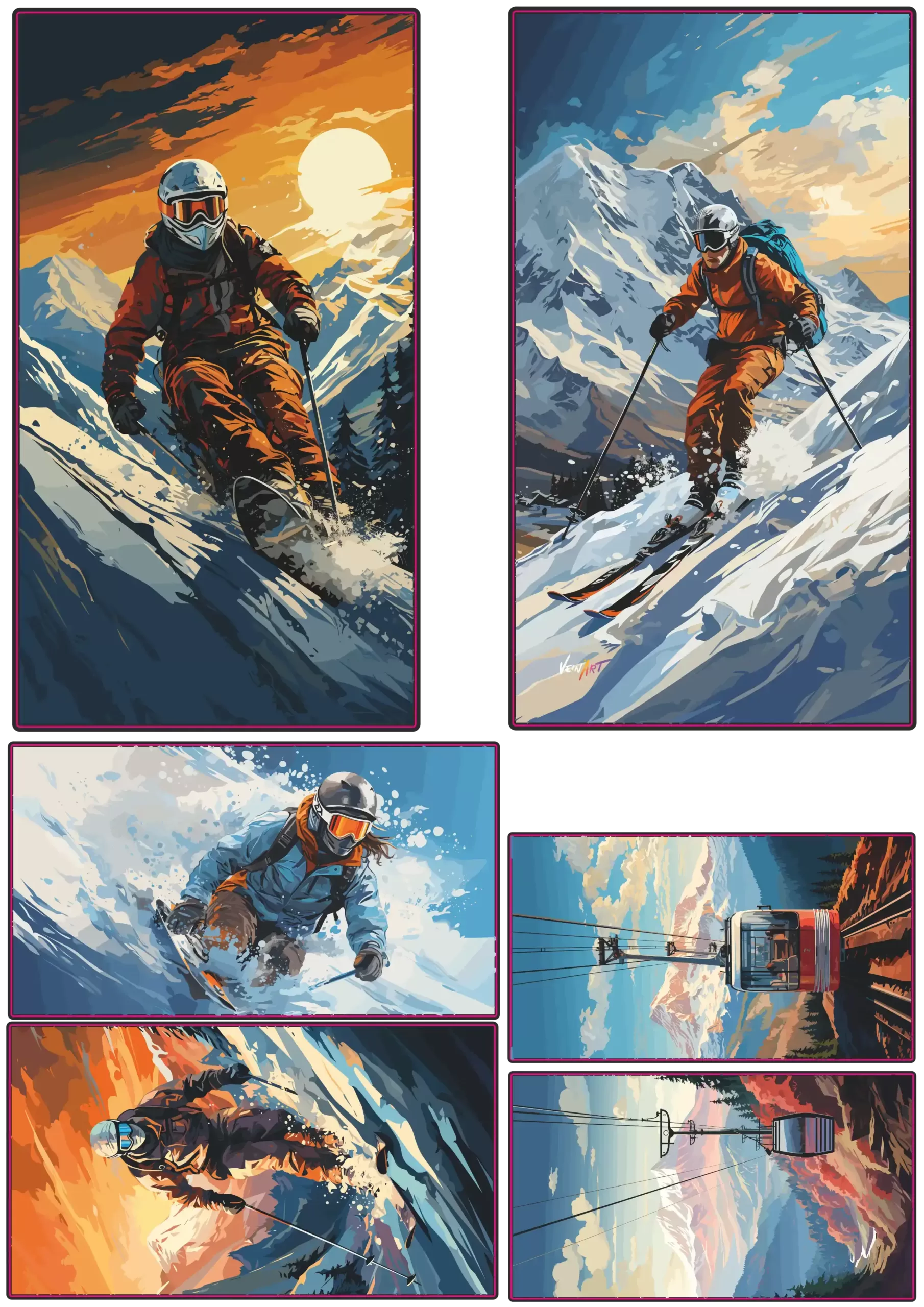 Descente Enneigée