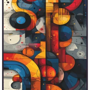 Composition Vibrante – Art et Couleur