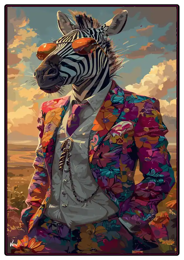 Zèbre Élégant