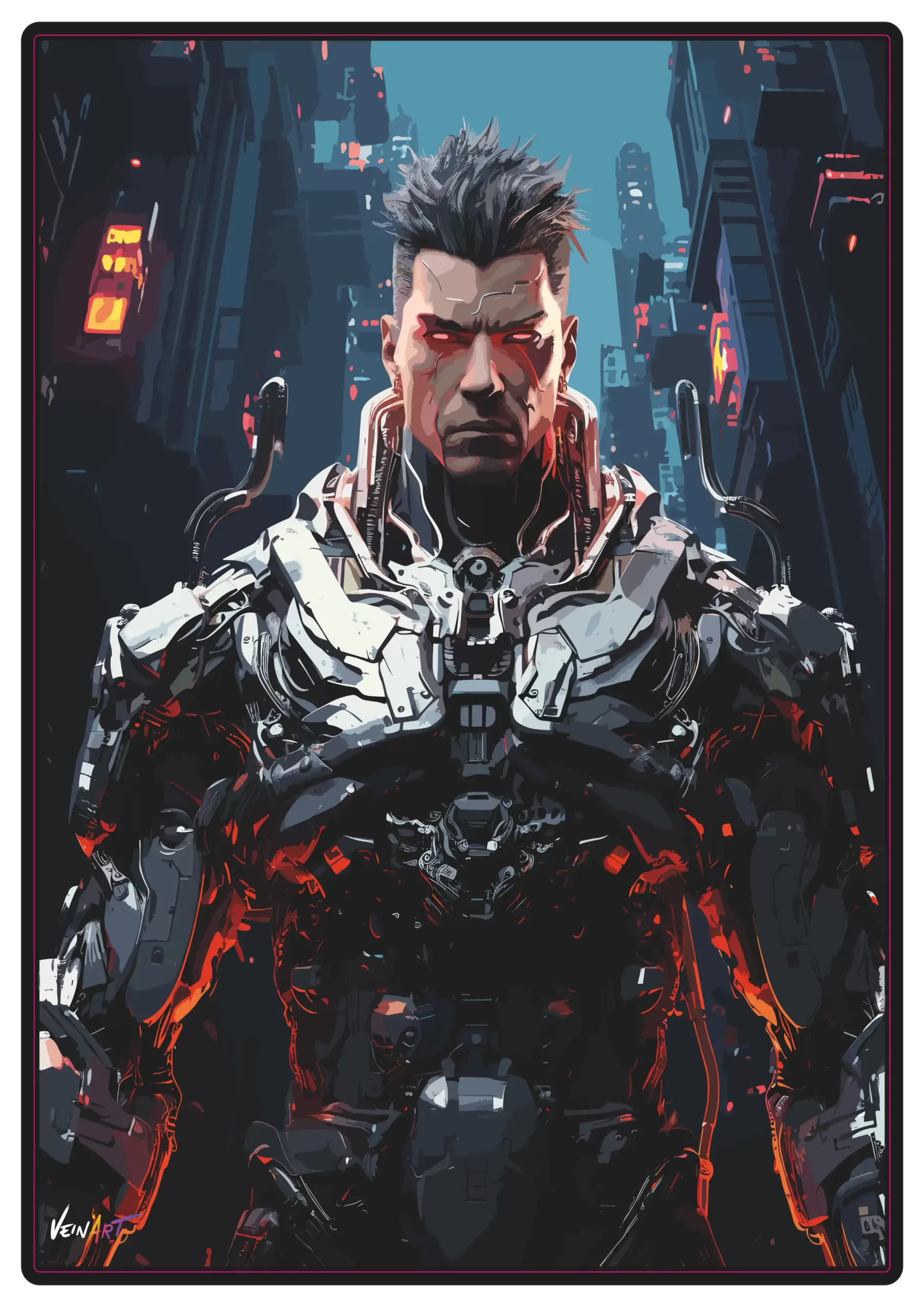Sticker cyberpunk leader