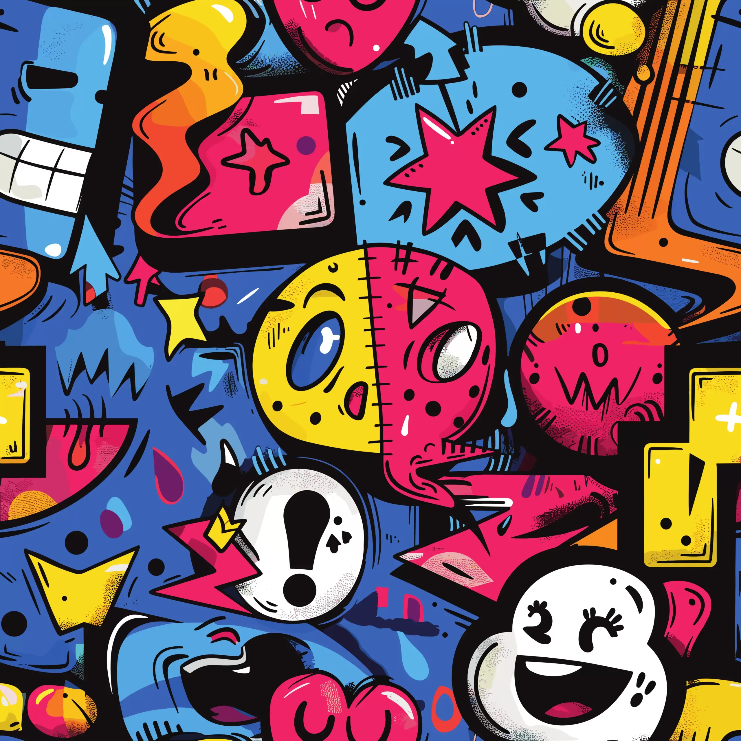 Pop Art Dynamique – Explosion de Couleurs