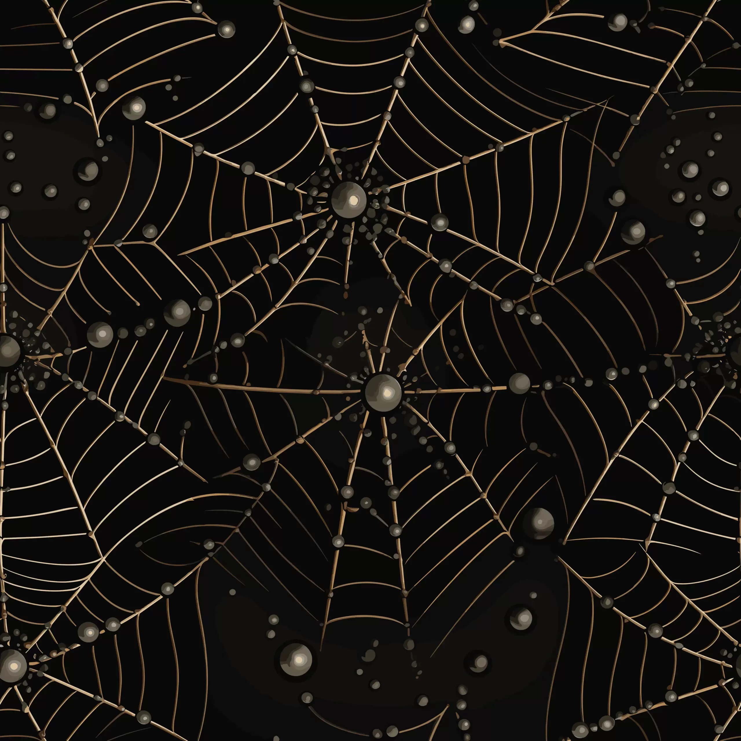 Rosée sur Toile d'Araignée