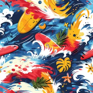 Motif Surf – Style Bord de Mer