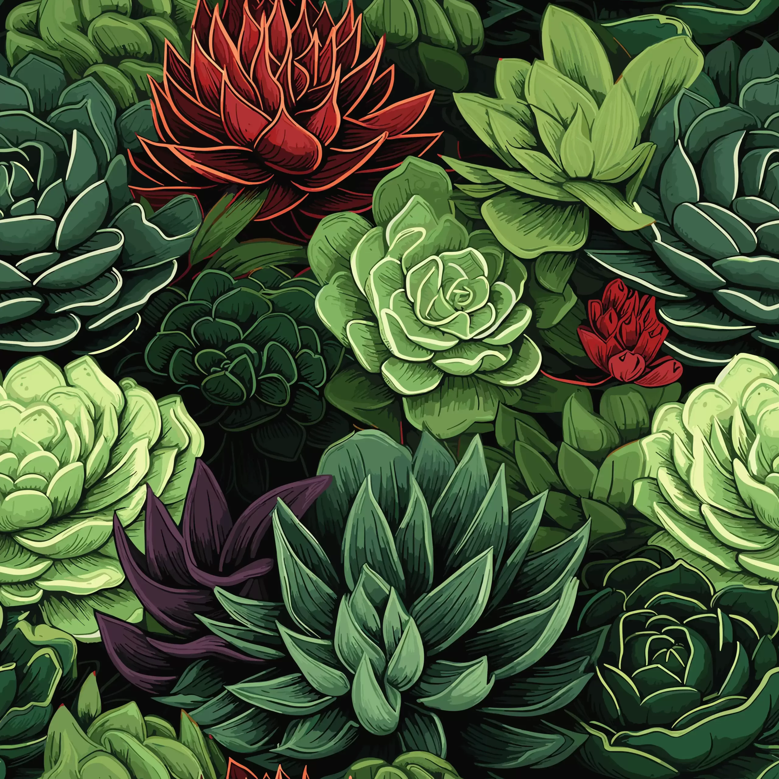 Variété de Cactus